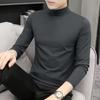 Tingxin Men's Slim Fit Modal Long-Sleeve Mid-Neck T-Shirt