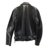 HARLEY DAVIDSON 90s Old leather Double riders jacket XXL black Big Size Men's Used