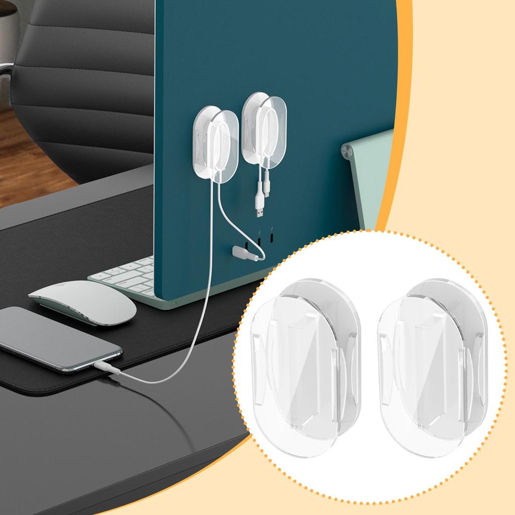 2 Stück Selbstklebender Ladekabel-Organizer Passend für 3ft Kabel Abnehmbar Robust Platz