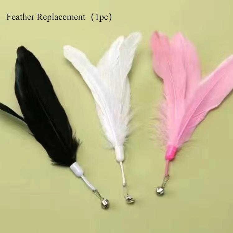 Cross-Border Cat Teaser Toy: Suction Cup Feather & Bell, Detachable, Bite-Resistant, Self-Entertainment.