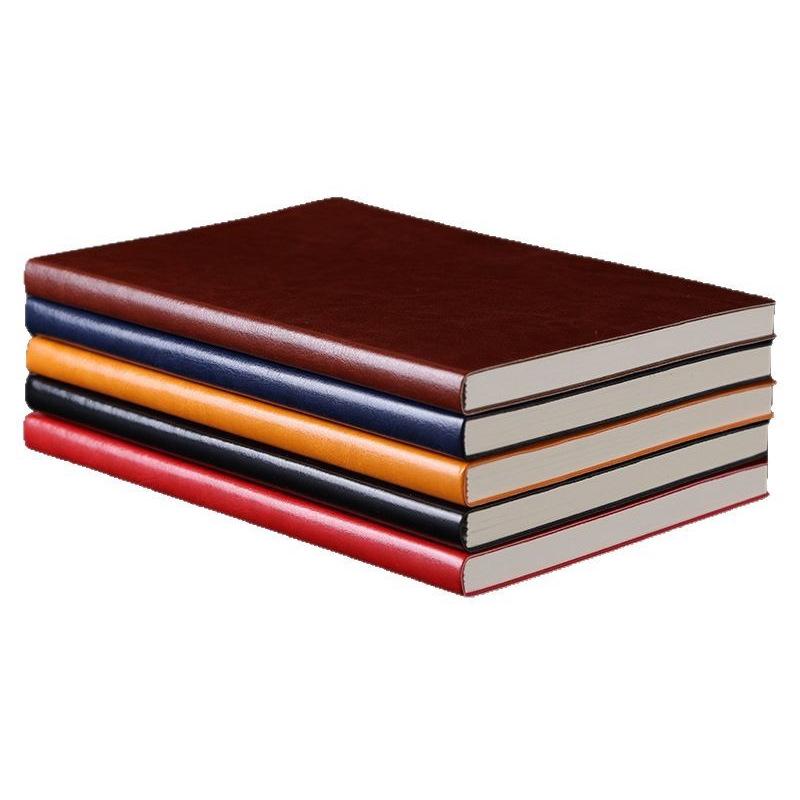 A5 Soft Leather Business Notebook Set - Customizable Diary and Meeting Record Book