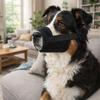 Practical Anti Bite Dog Mesh Muzzle Breathable Soft Dog Mouth Guard Prevent Barking Adjustable Puppy Pet Supplies