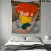 Meister Eder Und Sein Pumuckl Wall Tapestry Aesthetic Wall Hanging Printed Fabric Blanket Decorative Tapestries for Bedroom Living Room Home Decor
