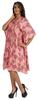 Moomaya Womens Short Kaftan Cover Up Night Dress Kaftan Gown Kimono