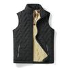 Autumn Winter Windproof Vest Jacket Men's Casual Sleeveless Padded Coats Zipper Pockets Warm Fleece Thicken Waistcoat Men