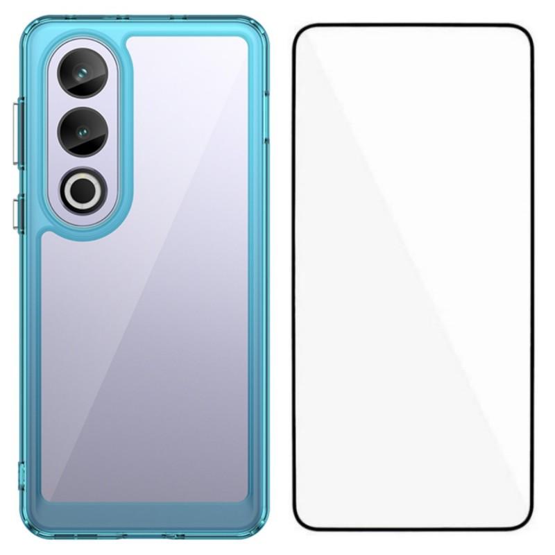For OnePlus Ace 3V 5G Phone Case WANLONFENG XC Series TPU Acrylic Cover with Tempered Glass (Big Lens Hole)