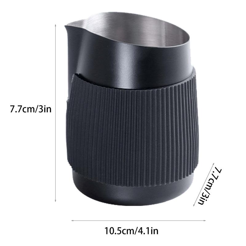 Espresso Steaming Pitcher 420ml Stainless Steel Cappuccino Coffee Steaming Pitcher Milk Frothing Jug Stainless Steel For