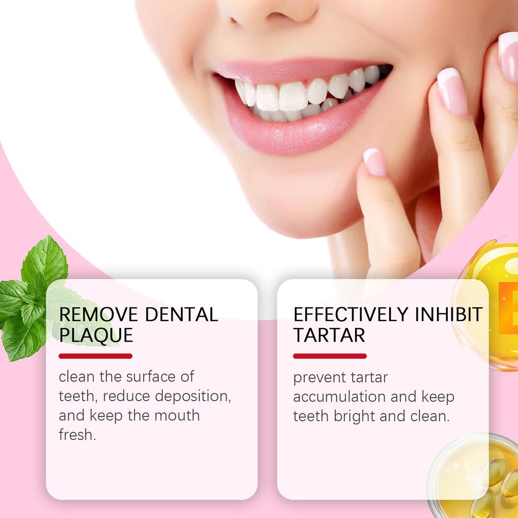 Whitening Toothpaste, Safe For Gums, Reduces Stains And Tartar, Freshens Breath, Reduces Cavities, Inhibits And Cleans Teeth.