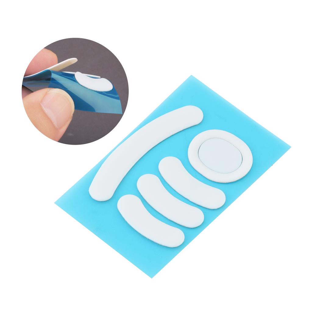 Antislip Muispads Skates Pads voor Logi GPW 1 / G102 /G304 / G305 met Reinigingspakket, Witte Antislip Sticker