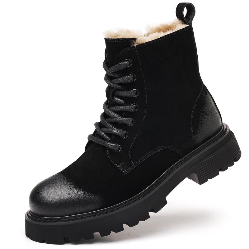 Trendy High Top Platform Winter Warm Boots Man Fashion Casual Boots For Men Original Comfortable Leather Men's Ankle Boots
