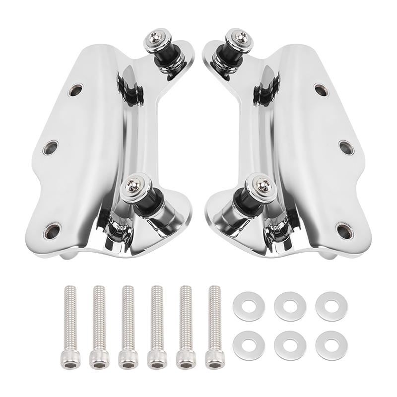 Motorrad 4-Punkt-Docking-Hardware-Kit Abnehmbare Abdeckungen Für Harley Touring Street Glide Road King Electra Glide 2009-2013