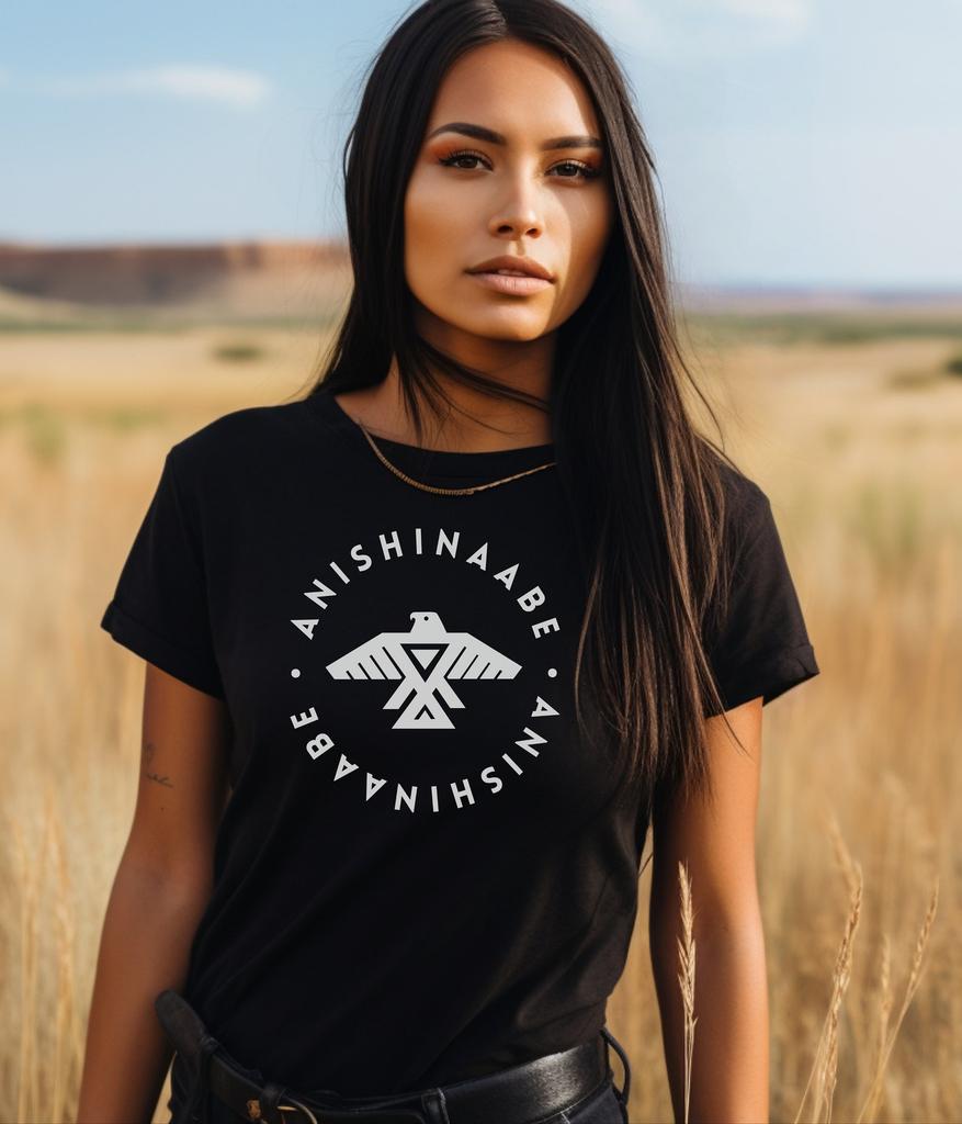 Anishinaabe Shirt | Indigenous Owned Shop In Canada | Anishinaabe T Shirt | Thunderbird Tshirt | Unisex T-Shirt