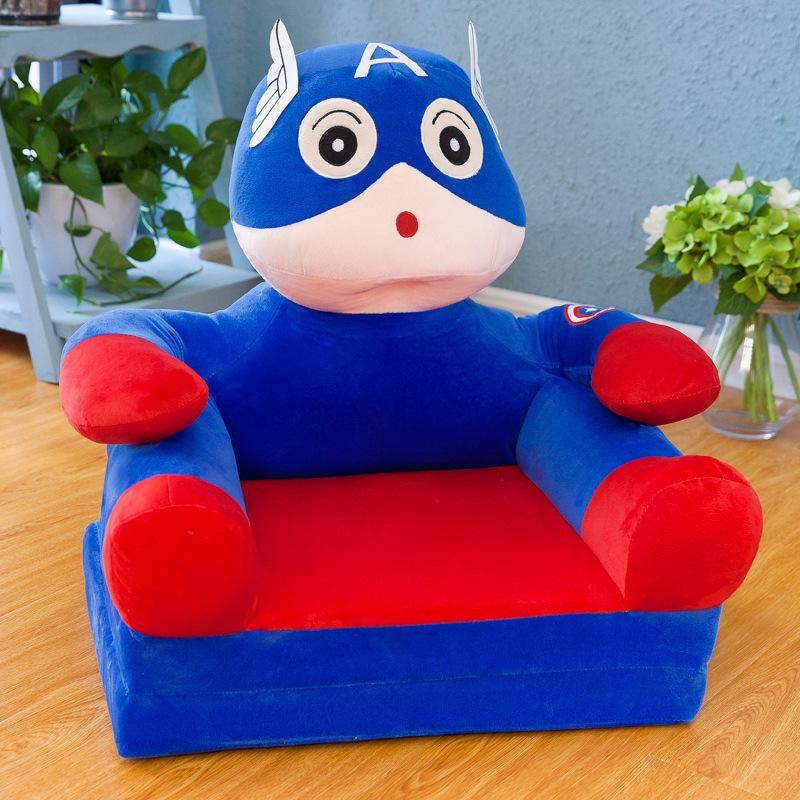 Cartoon Children's Multi-Layer Folding Plush Sofa Bed 