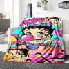 1Pc Betty Boop Dress Blanket For Couch Bed Plush Cozy Fuzzy Blanket Super Soft Warm Blankets For Fall And Winter 09186