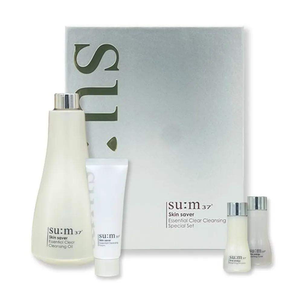 SUM37 Skin Saver Essential Clear Cleansing Oil 400ml Large Size Special Set