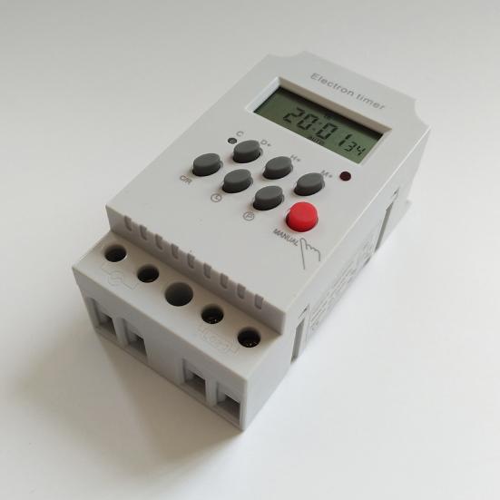 220V 25A Din Rail Digital Automatic Programmable Electronic Timer Time Switch