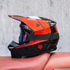 Red and Blue Downhill Helmet Off-Road Full Helmet Mountain Bike Riding Safety Helmet Unisex Bicycle Trail Helmet