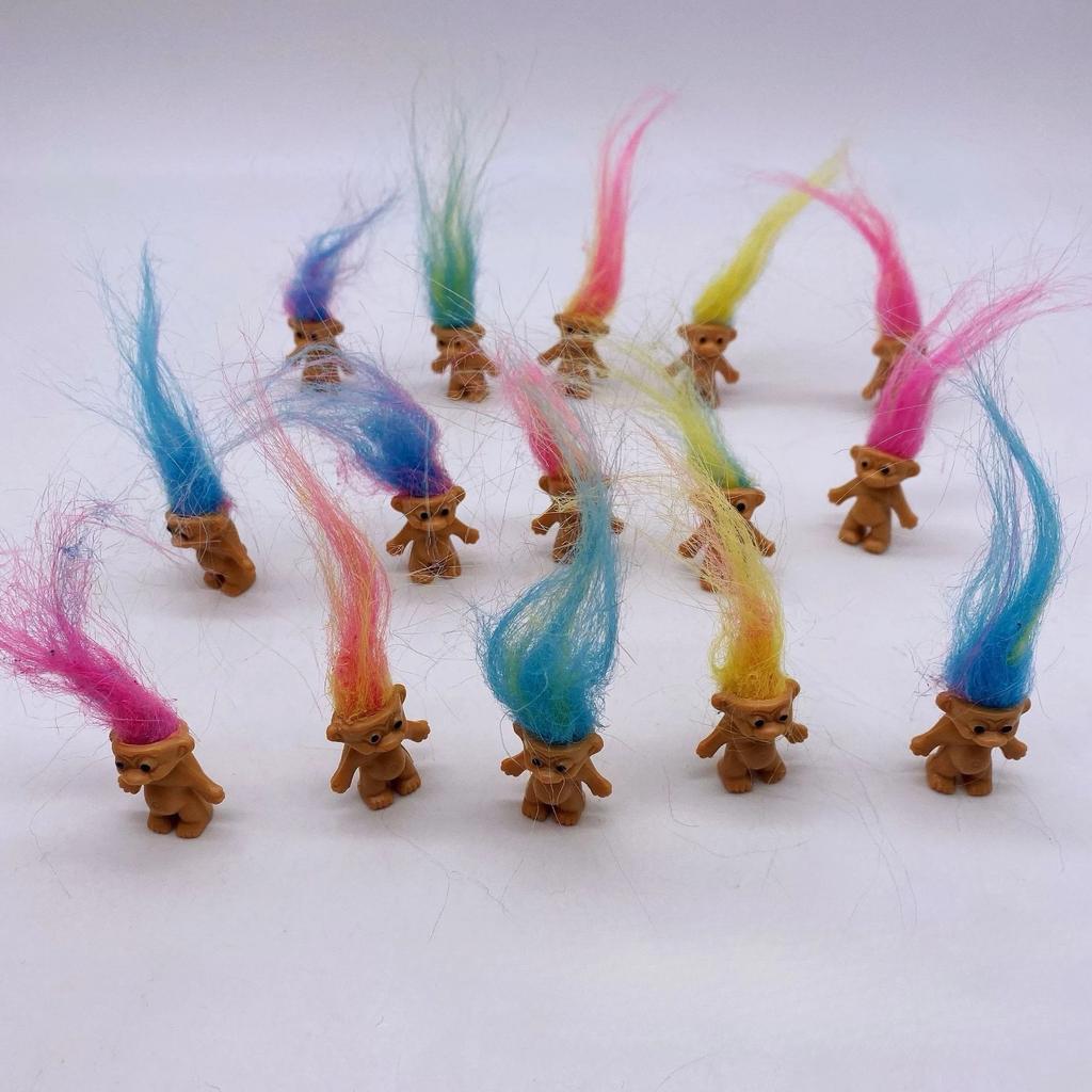 Troll Dolls Vintage Trolls Lucky Doll Figures Chromatic Adorable Cute Little Guys Collection, Party Favors Cartoon Anime Gifts