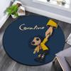 Coraline2 Round Area Rug,Carpet Rug for Living Room Bedroom Sofa Playroom Decor,Non-slip Floor Mat
