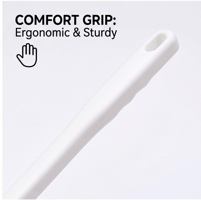 Ergonomischer Griff Weiche Borsten Toilettenbürste, Keine Toten Winkel Langlebig Spülfrei Badezimmer Reinigungsgerät für Haushalts-Toilettenfleckenentfernung