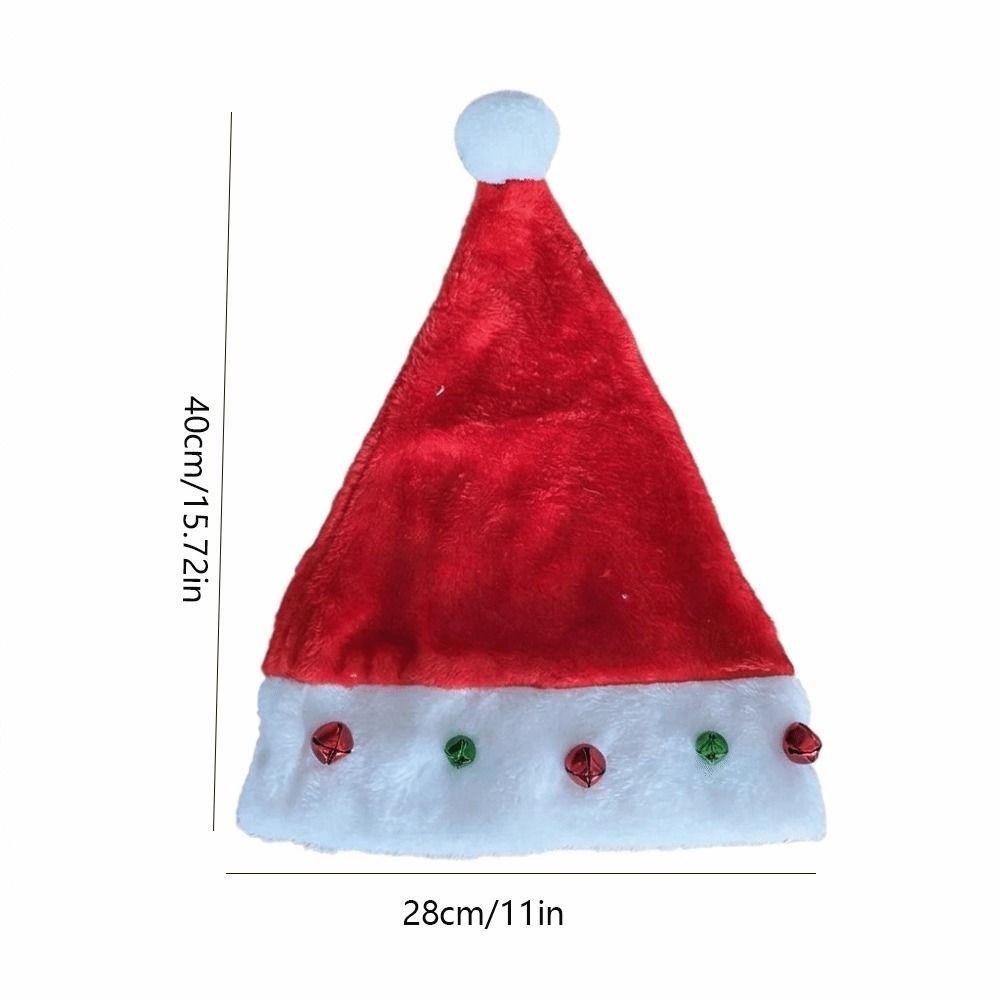 Lustige Pelz-Weihnachtsmütze Mehrfarbige Nikolausmütze Weihnachts-Kopfschmuck Rote Weihnachtsmütze Geschenk Partys