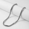 Thick Mens Titanium Steel Square Pearl Chain Hip Hop Personalized Fashion Necklace