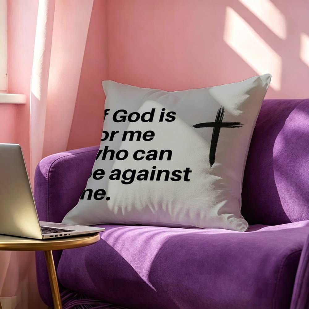 Bible Verse Jesus Christ Christian Pillow Case Square DoubleSided Sofa Cushion Cover Bedroom Bedside Pillow