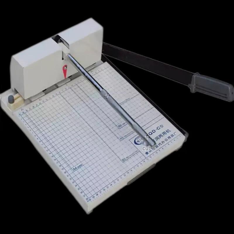 Modern QD-C 3-Hole Paper Punch and Cutter CN plug (adapter included)
