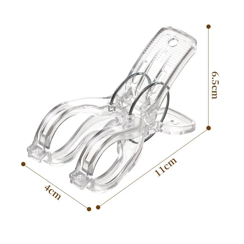 4 Pcs Pinces à Linge Séchantes Portables Transparentes Pince à Linge pour Antidérapant Coupe-Vent Pince à Vêtements Couette pour Organisateur Ménager