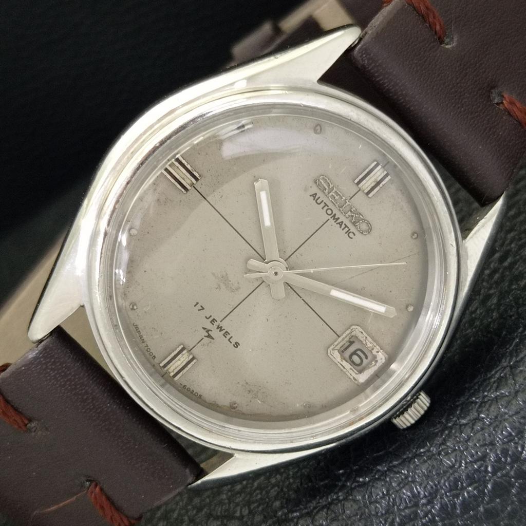 

АВТОМАТИЧЕСКИЕ ВИНТАЖНЫЕ ЧАСЫ SEIKO ЯПОНИЯ 7025A МУЖСКИЕ ОРИГИНАЛЬНЫЙ ЦИФЕРБЛАТ a702602-1 R209-a702602