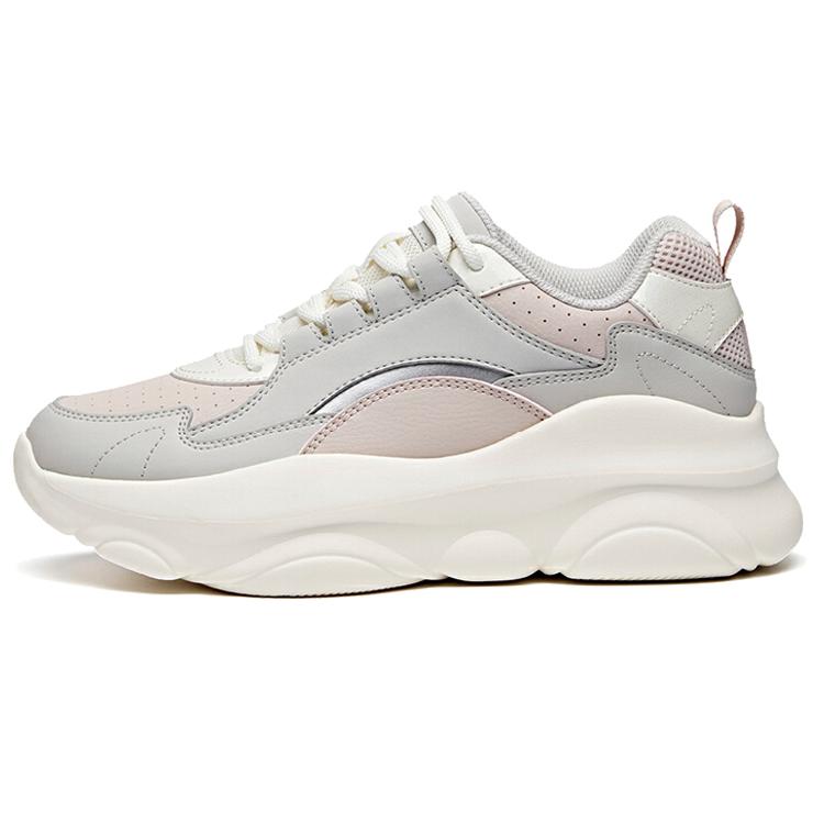 

new ANTA Life Collection Chunky Sneakers Women s Low Top Gray White 39
