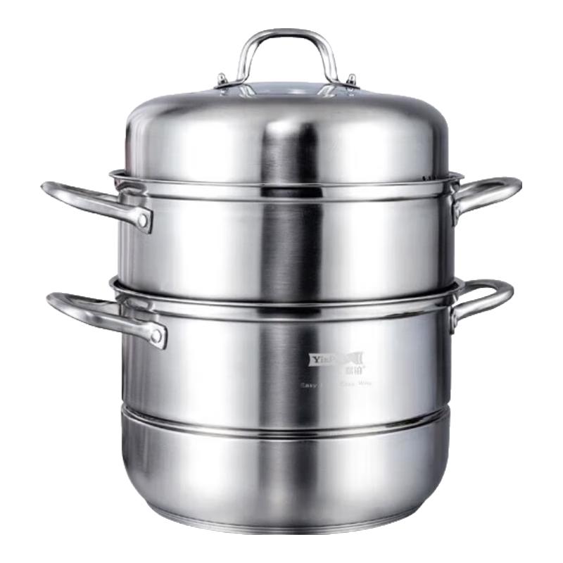 Evolam 3-Layer 28cm Stainless Steel Steamer Pot 28cm
