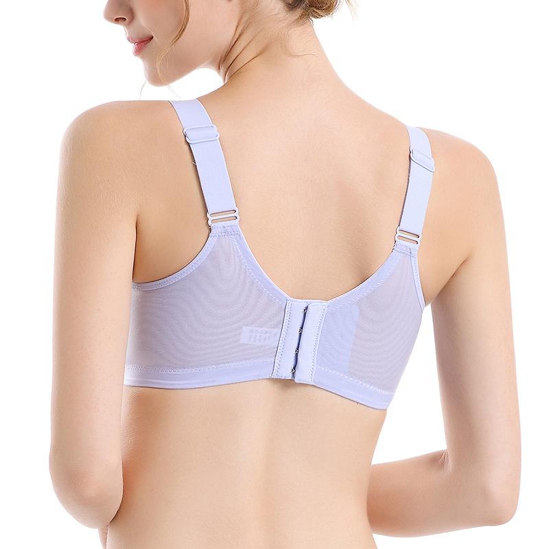 Primavera y verano nueva sección delgada sin anillo de acero sujetador recogido ropa interior de encaje ajustable sujetador para niñas