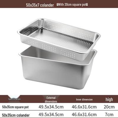 Youde 304 Nerezová Ocel Čtvercová Odkapávací a Skladovací Sada