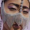 European And American Personality Claw Chain Rhinestone Mask Dinner Makeup Party Prop Mask Exaggerated Fashion Accessories Mask