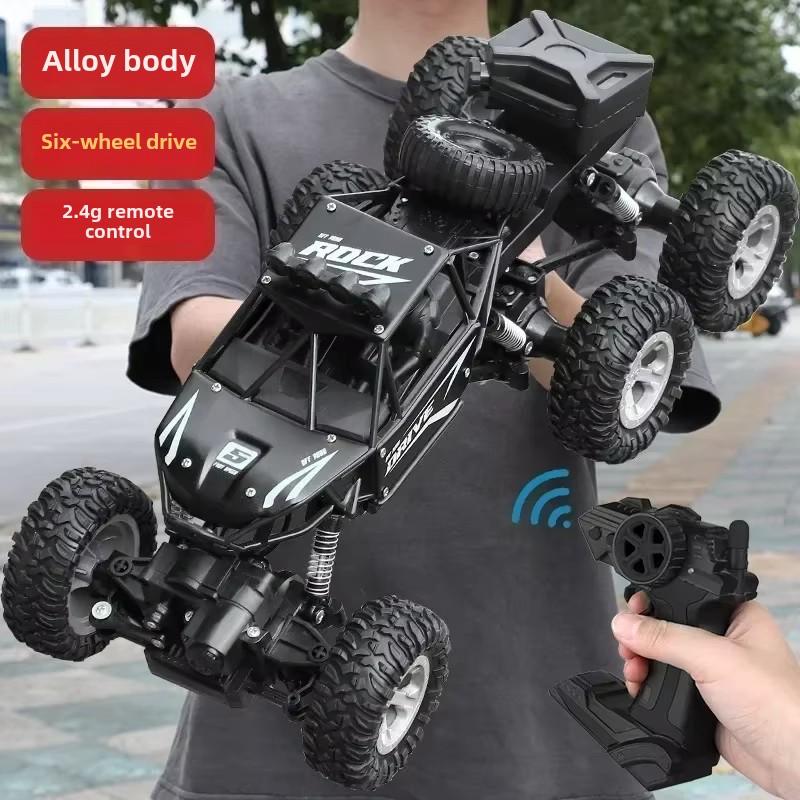 

Новый 1/12 Rc электрический автомобиль 4WD устойчивый к падениям шестиколесный 2.4G привод гоночный автомобиль с дистанционным управлением для скалолазания по пересеченной местности Squirt Man детский подарок 38cm чёрный