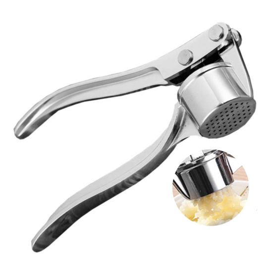 Manual Garlic Press Alloy Garlic Mincer with Ergonomic Handle Rustproof Garlic Crusher for Kitchen Restaurant
