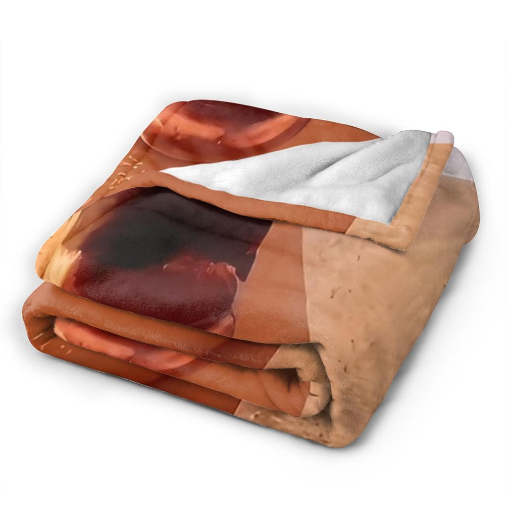 Super Soft Funny Robert Help Marcus The Worm Throw Blanket Premium Fleece Flannel Lightweight Bed Blanket Cozy Fluffy Blankets