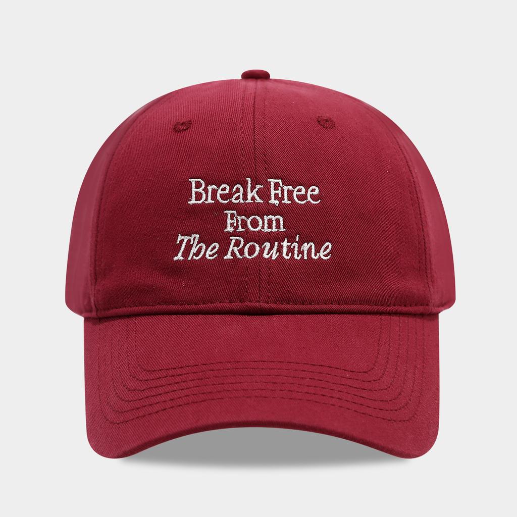 Ins Style Soft-Top Korean Versatile Letter Embroidered Face-Slimming Baseball Cap - Women Cotton Casual Sun-Protective Visor Hat