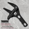 Adjustable Multi-Purpose Bathroom & Kitchen Wrench for Large Diameter Plumbing and Faucet Installation