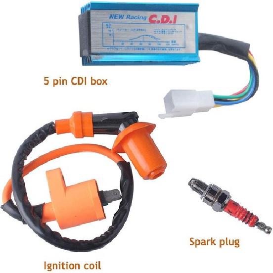 Zündspule 5-Pin CDI-Box für 4-Takt 50cc 70cc 90cc 110cc 125cc 150cc