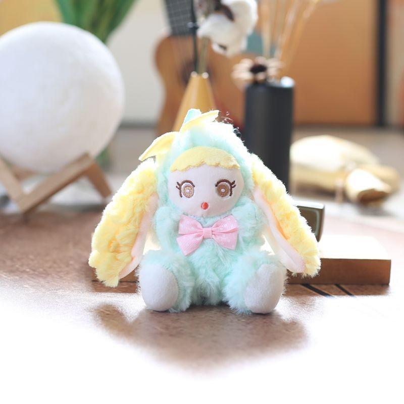 Plush Rabbit Cute Toy Keychain Stuffed Pp Cotton Bag Decor For Gift Girls