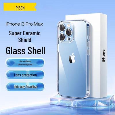 Pisen Clear Glass Phone Case for iPhone 13 Series
