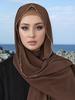 Elegantes Damen Einfaches Solides Kette Seiden Schal Kopftuch Wickeltuch Schal Sonnenschutz Bandana Hijab Damen Böhmisch Schal Pareo Sommer Neu