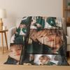 3D JIMIN Solo KPOP Singer Flannel Blanket,Warm and Cozy Soft Throw Blanket for Home Bedroom Bed Sofa Picnic Office Cover Gift