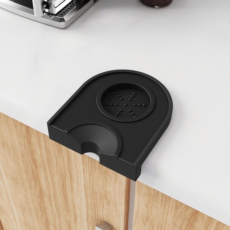 Espresso Coffee Tampers Mat Anti Station Press Tampering Holder Corner Mat Pad Silicone Coffeeware WDT Tools Tamping Barista