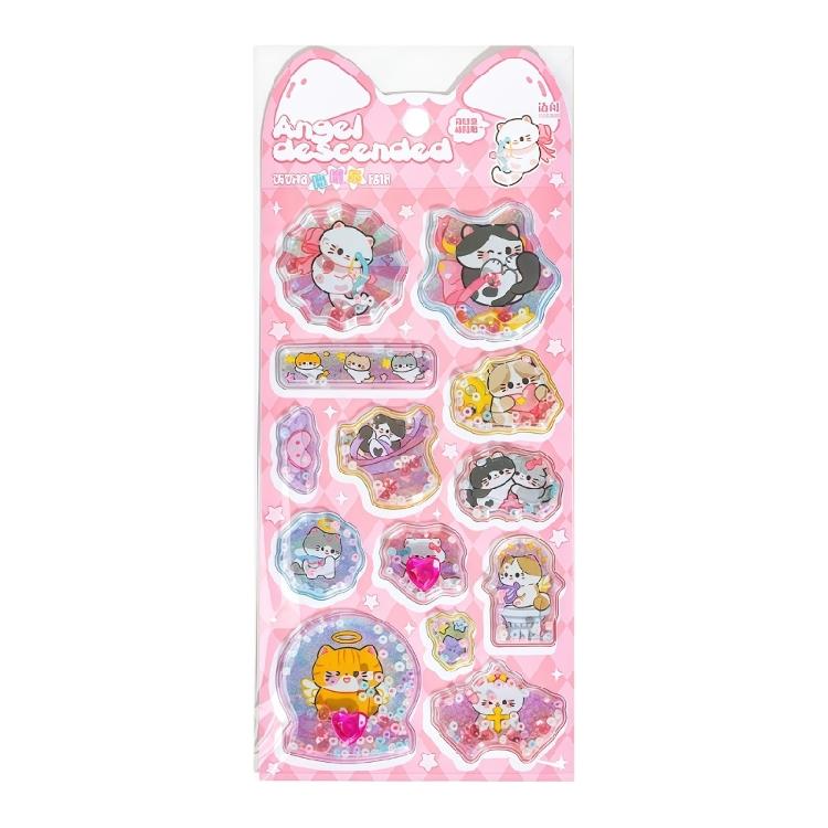 

Vibranting Colorful 3D Glitters Sand Sticker with Fun Shake Designs for Children and Adult Craft Activity