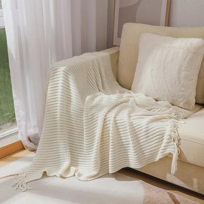 Böhmische Strickdecke für Sofa und Büro, zum Zudecken bei Klimaanlage und für das Bettenende