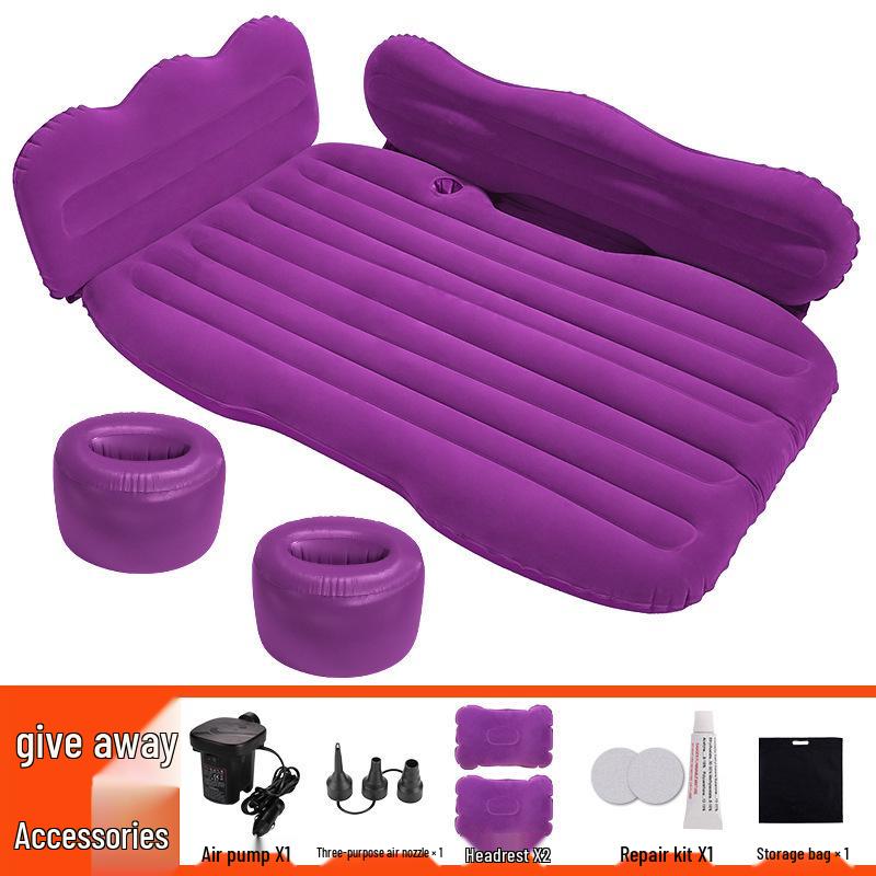 Thickened Car Inflatable Travel Mattress: Rear Seat Folding Bed for SUVs & Sedans