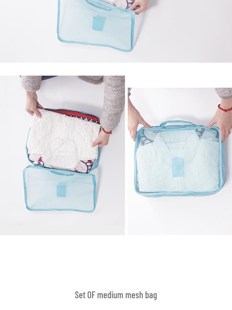 Travel Bag 6-Piece Set: Oxford Cloth Organizer for Underwear, Bras, and Shoes